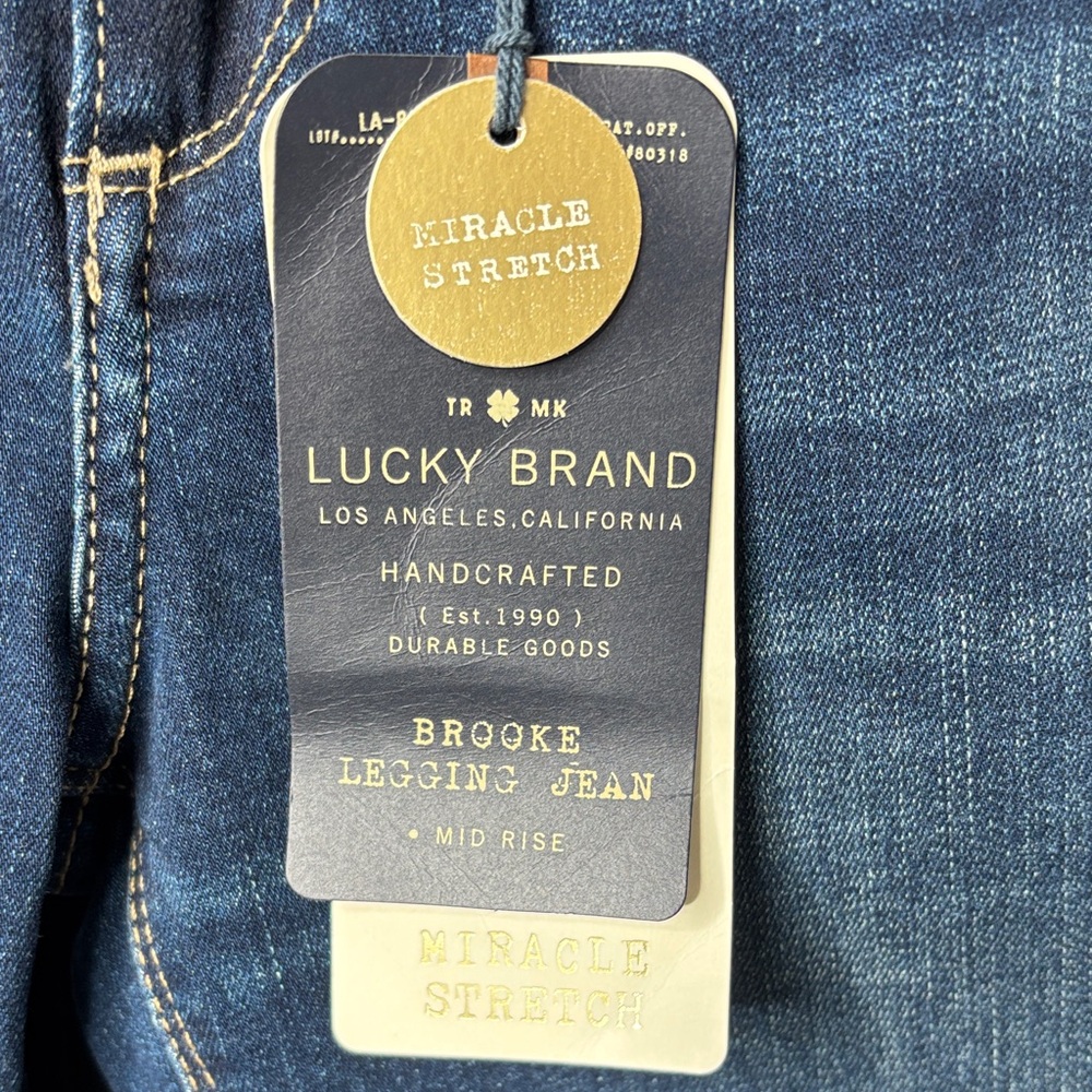 💙 Lucky Brand Brooke Legging Skinny Jeans 4/27 Dark Wash Stretch NWT Women's 💙 - Picture 3 of 13